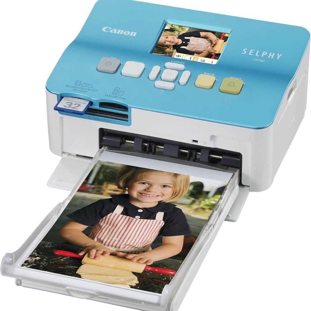 Canon SELPHY CP780-SLN Compact Portable Photo blue Printer Brand New includes ex